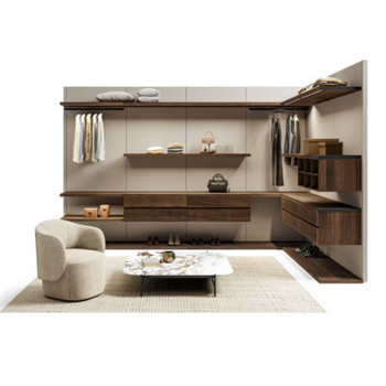 Cabina armadio Easy con cremagliera senza schienali | Dallagnese